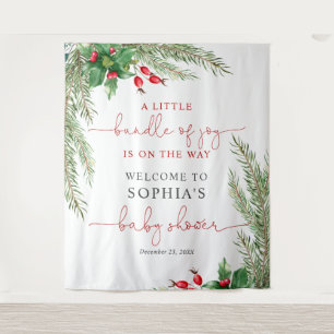 Tenture Père Noël Baby Christmas Baby shower Tapestry