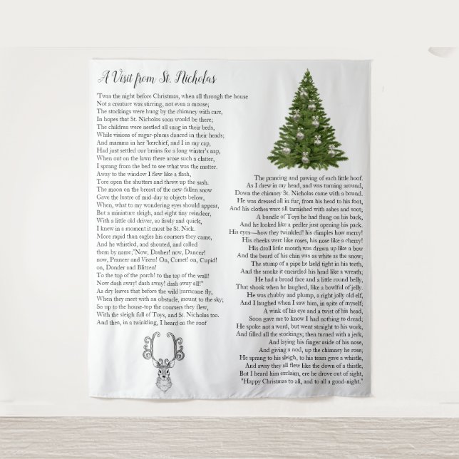 Tenture Père Noël Christmas Eve Story (Devant)