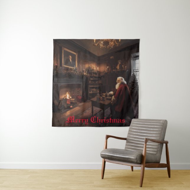 Tenture Père Noël Cosy Nook (En situation)