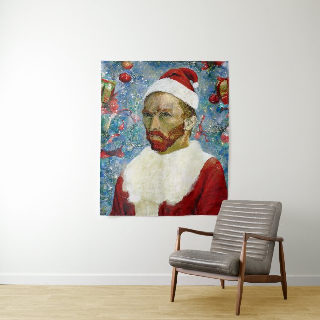 Tenture Père Noël, Van Gogh (En situation)