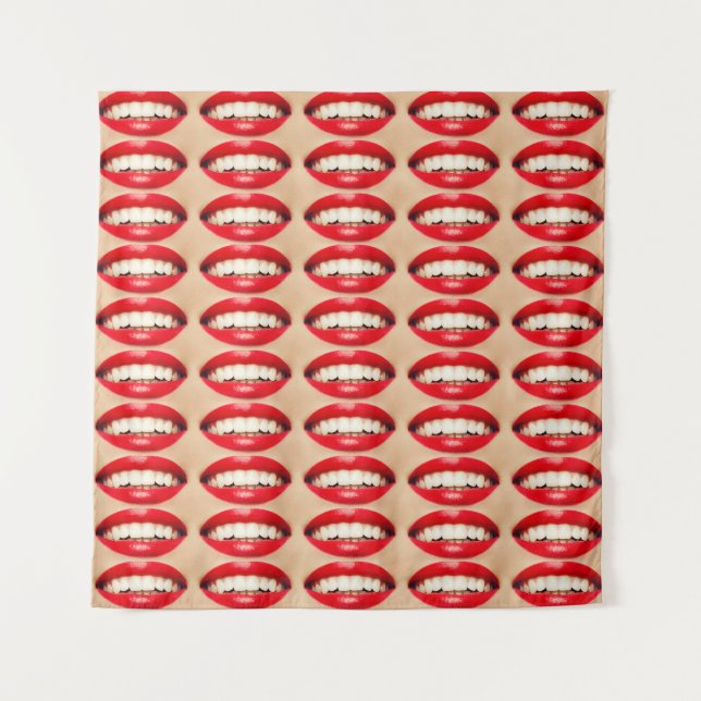 Tenture Perfect Smile Femme Fatale Pop-art (Devant)