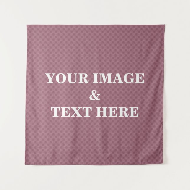 Tenture Personalized Custom Your Own Photo & Text Tapestry (Devant)