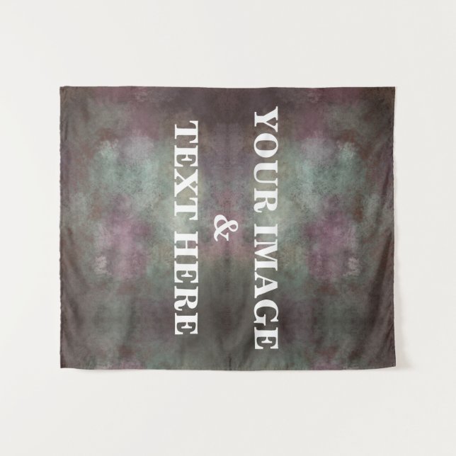 Tenture Personalized Custom Your Own Photo & Text Tapestry (Devant (Horizontal))