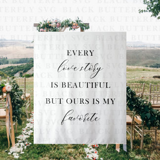 Tenture Personalized Romantic Banner | Wedding Backdrop