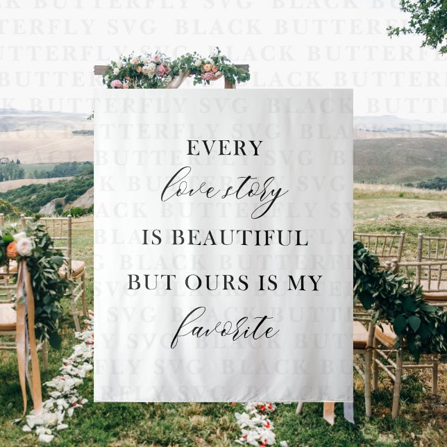 Tenture Personalized Romantic Banner | Wedding Backdrop (Wedding Banner Backdrop)