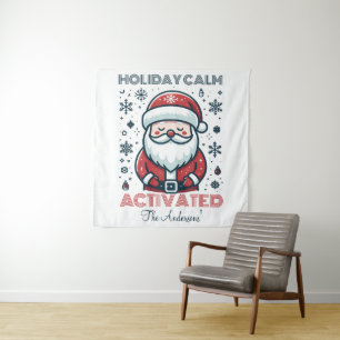 Tenture Personnalisable Holiday Calm Père Noël - Décor de