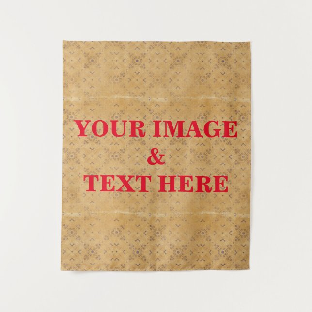 Tenture Personnaliser votre propre photo et texte personna (Devant)