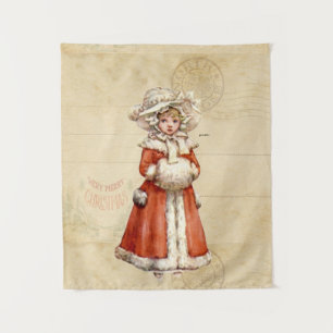 Tenture Petit Caroleur victorien Noël personnalisé