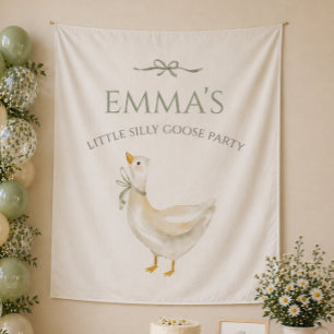 Tenture Petit Fou D'oie Vert Sauge Anniversaire