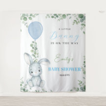 Petit Lapin Eucalyptus Aquarelle Baby Shower Garço