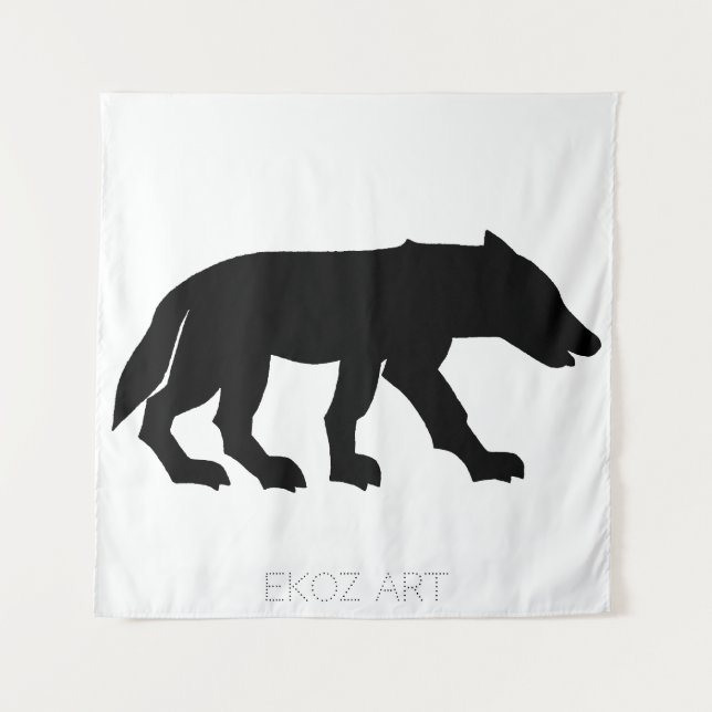 Tenture Petit loup (Devant)