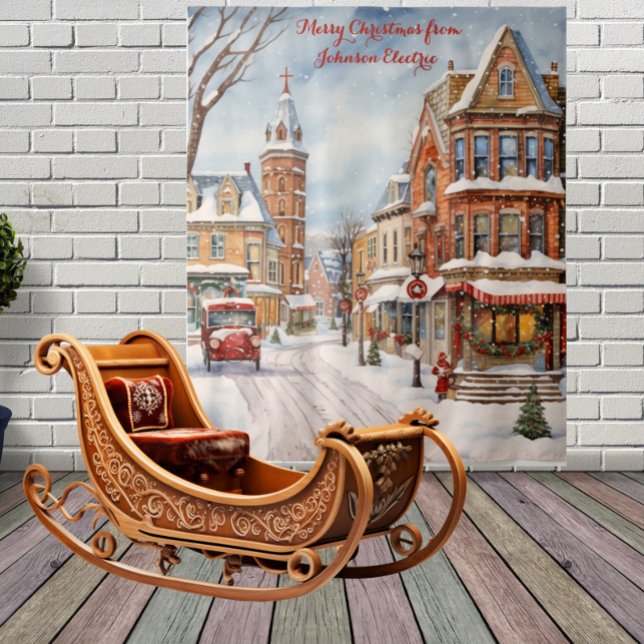 Tenture Petit Noël de ville (Créateur téléchargé)
