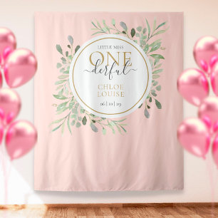 Tenture Petite Mademoiselle ONEderful 1er Anniversaire Acc