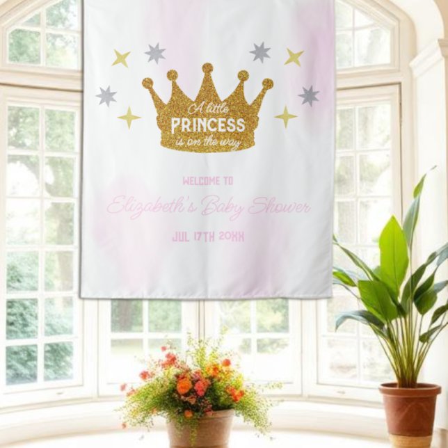Tenture Petite Princesse Fille Baby Shower (Créateur téléchargé)