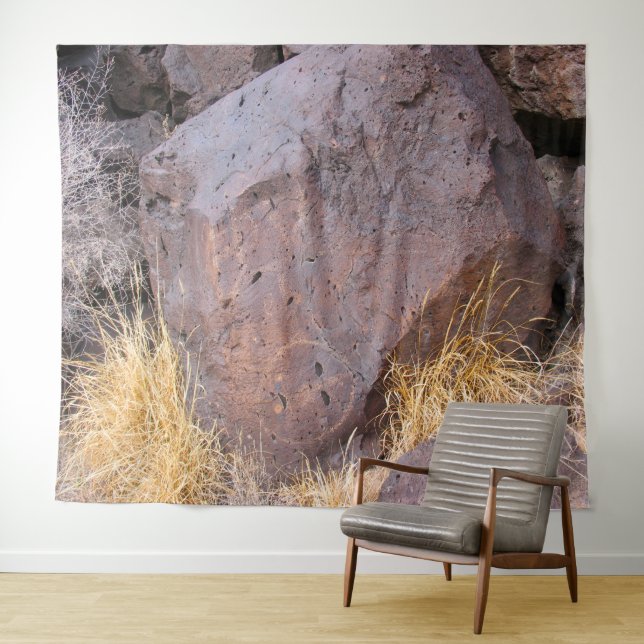 Tenture Petroglyphe en pierre naturelle (En situation (horizontale))