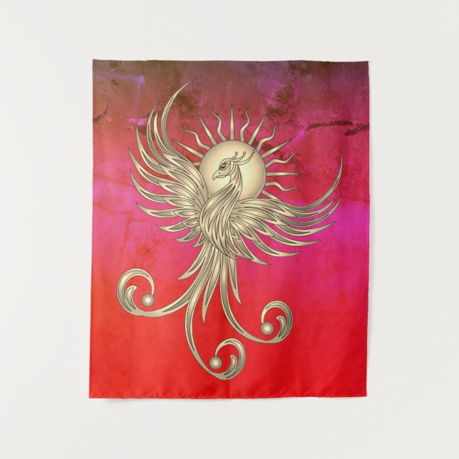 Tenture Phoenix Rising (Devant)