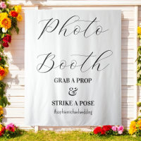 Photo Booth Black White Mariage