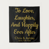 Photo Booth Prop Mariage noir et or personnalisé