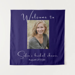 Tenture Photo de bains de soleil bleu foncé en aquarelle p