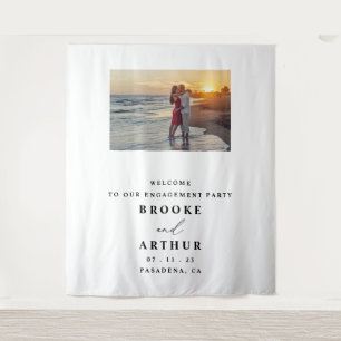 Tenture Photo de la partie d'engagement fond avec photo