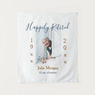 Tenture photo de retraite heureuse 19XX-20XX ANS DE SERVIC