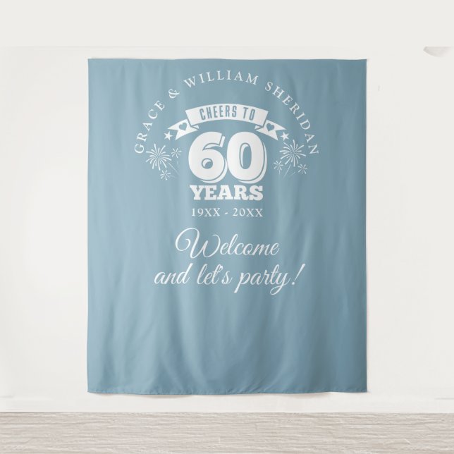 Tenture Photo Du 60E Anniversaire (Devant)