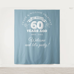 Tenture Photo du 60e anniversaire du mariage