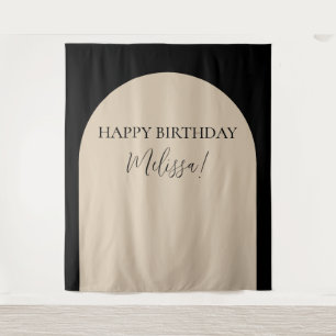 Tenture Photo minimaliste moderne Joyeux Anniversaire