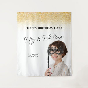 Tenture Photo personnalisé pour un cinquantième anniversai