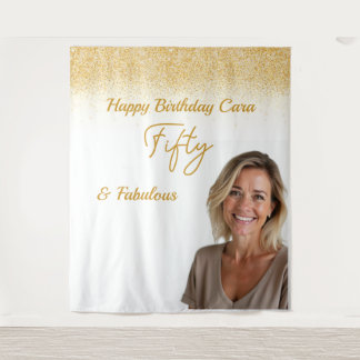 Tenture Photo personnalisé pour un cinquantième anniversai