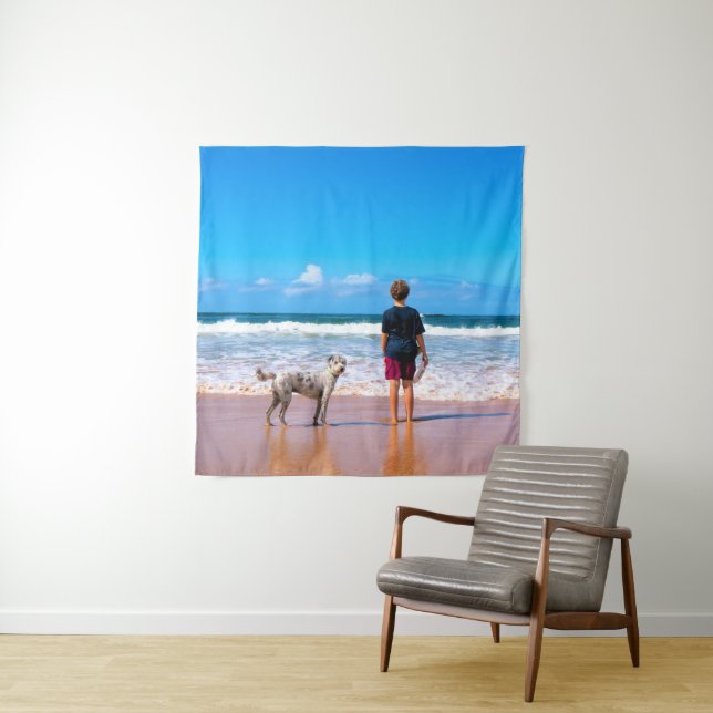 Tenture Photo personnalisée Faites votre propre design - J (En situation)