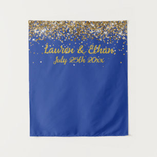 Tenture Photobooth de mariage personnalisé avec pailletton