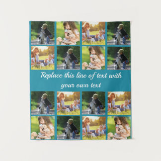 Tenture photocollage et texte