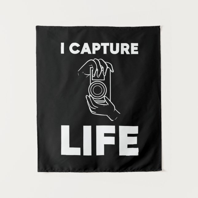 Tenture Photographe Capturer La Vie (Devant)