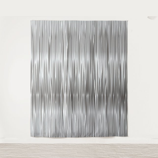 Tenture Photographie de la fête d'argent Faux Tinsel fond (Devant)