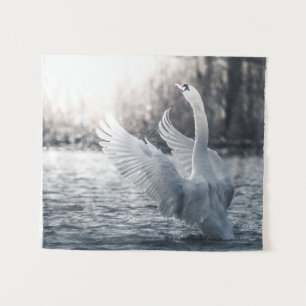 Tenture Photographie de la nature du cygne blanc