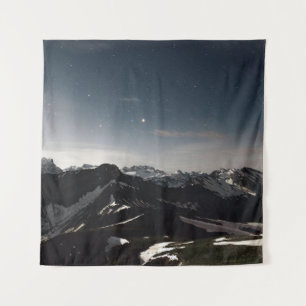TENTURE PHOTOGRAPHIE DU PAYSAGE DE MONTAGNE NOIRE ET BLANC