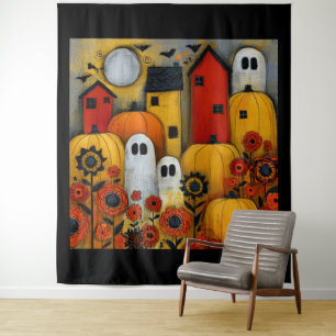Tenture Pièce fantaisiste d'art folklorique Halloween