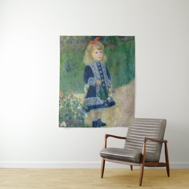 Tenture Pierre Auguste Renoir A Girl with a Watering Can (En situation)