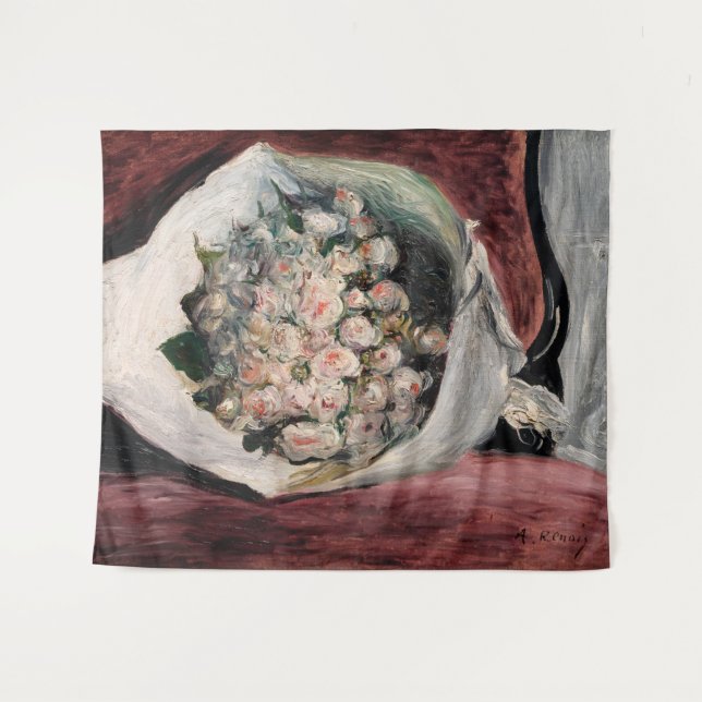 Tenture Pierre-Auguste Renoir - Bouquet dans une boîte (Devant (Horizontal))