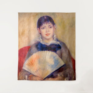Tenture Pierre-Auguste Renoir - Jeune fille à l'éventail