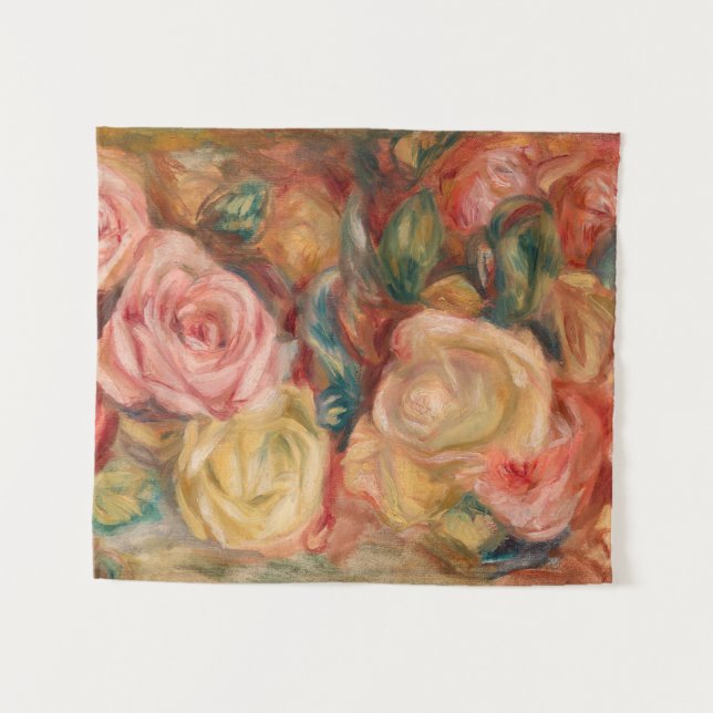 Tenture Pierre-Auguste Renoir - Roses (Devant (Horizontal))