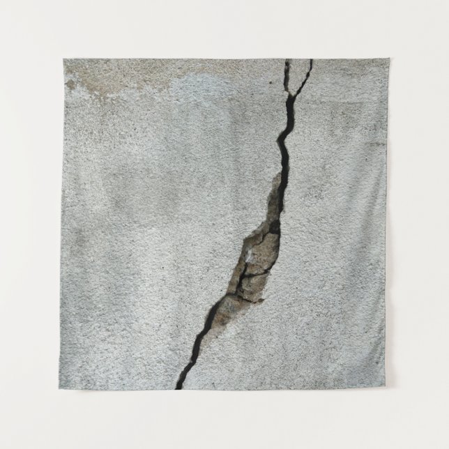 Tenture Pierre de texture de béton de mur de fissure (Devant)
