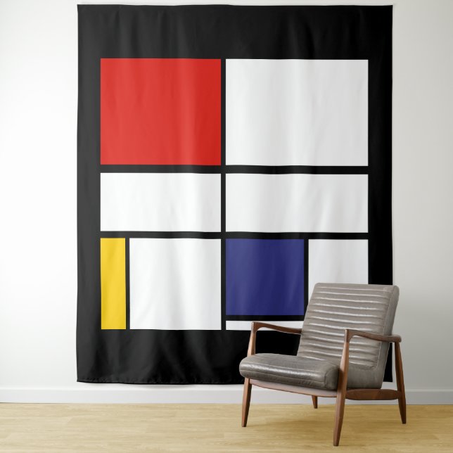 Tenture Piet Mondrian, Composition C (En situation)