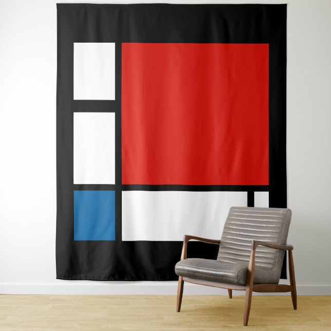 Tenture Piet Mondrian, Composition ii (En situation)
