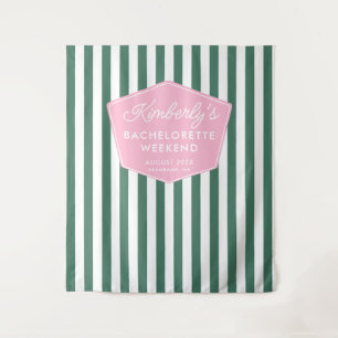 Tenture Pink And Green 1950 Photos de vacances