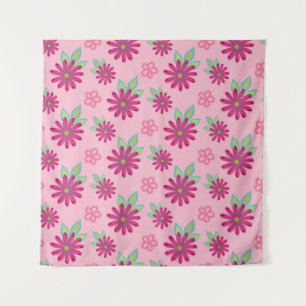 Tenture Pink marguerite florale sans couture patternart, b