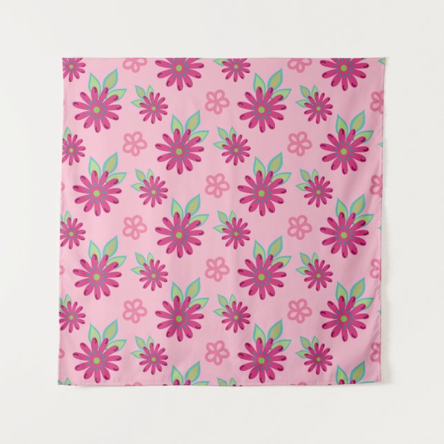Tenture Pink marguerite florale sans couture patternart, b (Devant)