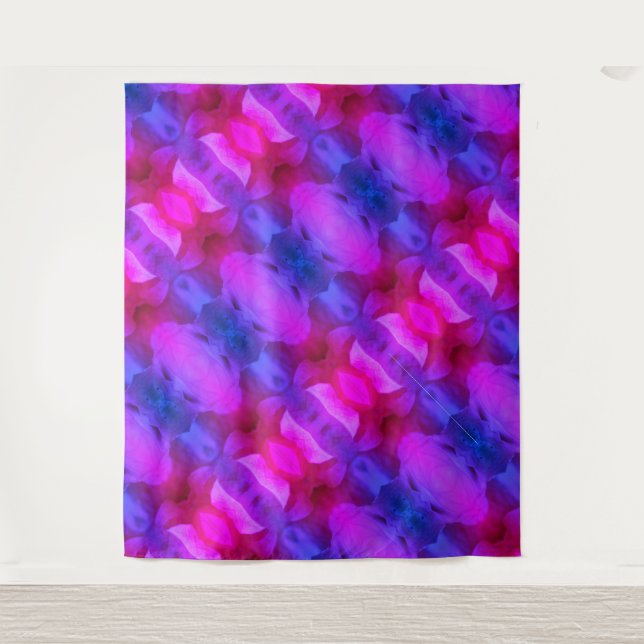 Tenture Pink Petunia Ikat Miami (Devant)