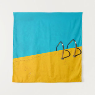 Tenture Piscine avec échelle en acier inoxydable